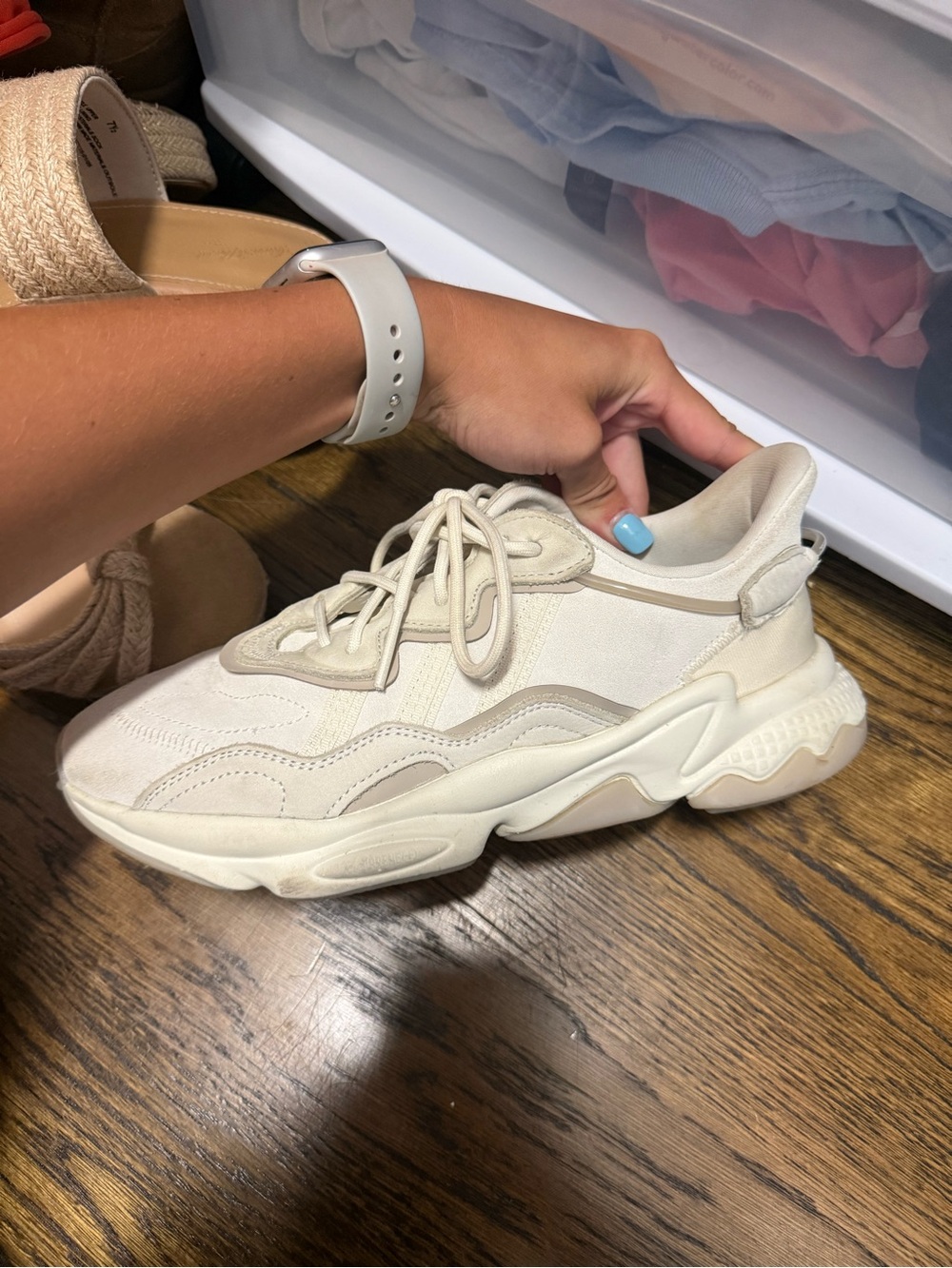 adidas Women's Cream/Tan Chunky Sneaker